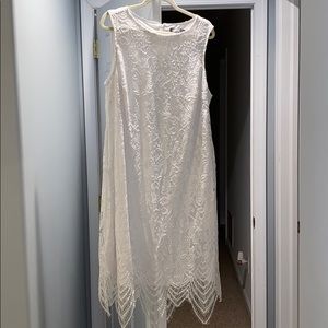 white lace dress